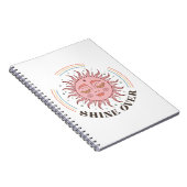 Boho Retro Sun Shine Notizblock (Rechte Seite)