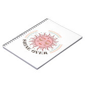Boho Retro Sun Shine Notizblock (Linke Seite)