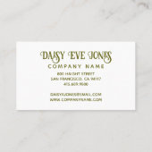 Boho Retro Sunrise Visitenkarte (Rückseite)