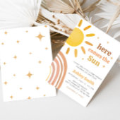 Boho Retro Sunshine Baby Dusche Einladung