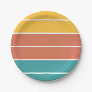Boho Retro Sunshine Baby Dusche Pappteller