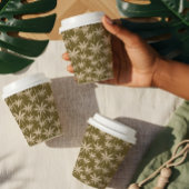 Boho Retro Tropical Palm Tree Pattern Abschluss Pappbecher