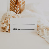 Boho Retro Wedding Platzkarte