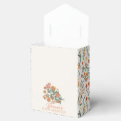 Boho Retro Wildflower Baby Shower Geschenkschachtel (Geöffnet)