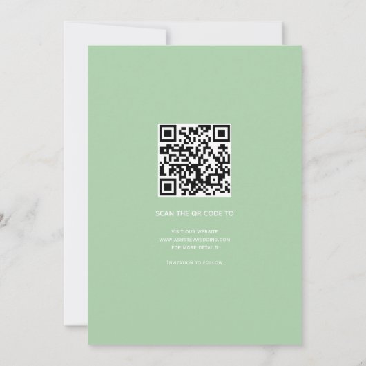 Boho Retrobogen bunt Folklore Blume Save The Date (Rückseite)