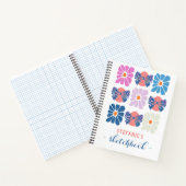 Boho retroral einfachen Ostername Notizblock (Innenseite)