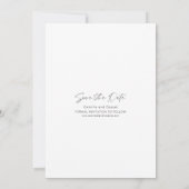 Boho Rettete bis dato Fotokarte Einladung (Rückseite)