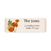 Boho Return Address Label (Vorne)