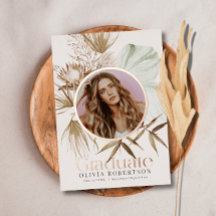 Boho Reviera Foto Abschluss Ankündigung