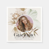 Boho Reviera Foto Abschluss Serviette (Vorderseite)