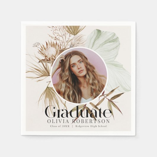 Boho Reviera Foto Abschluss Serviette (Vorderseite)