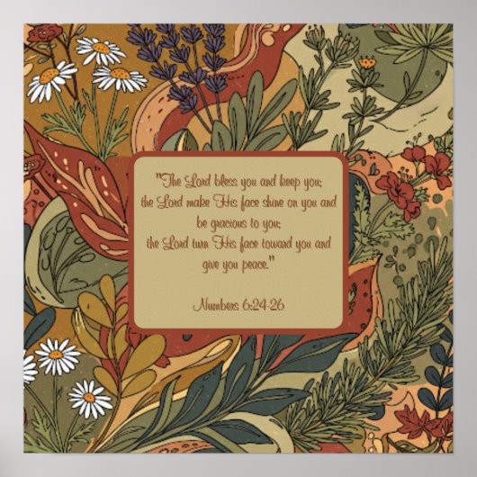 Boho Rhapsody Blessing individuell anpassbar Poster (Vorne)