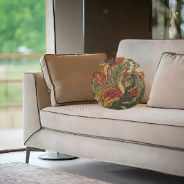 Boho Rhapsody Rundes Kissen