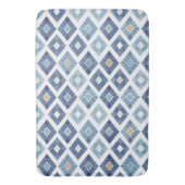 Boho Rhombus Modern Chic Badematte (Vorderseite Vertikal)