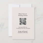 BOHO Ring der Blume Save the Date Karte (Rückseite)