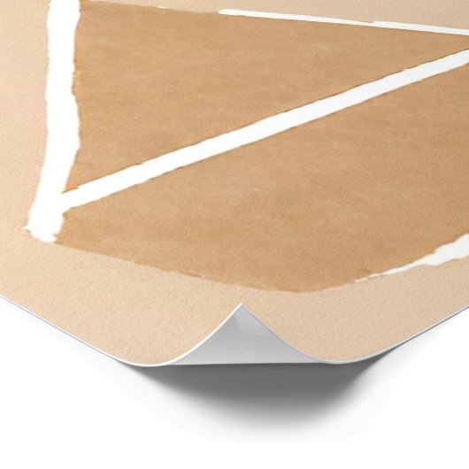 Boho Rock-Alphabet Botanische Kunst Moderne Poster (Ecke)