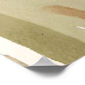 Boho Rock-Alphabet Botanische Kunst Moderne Poster (Ecke)