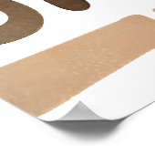 Boho Rock-Alphabet Botanische Kunst Moderne Poster (Ecke)