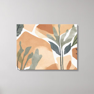 Boho Rock Leaf Botanischer Kunststil Einfache Mode Leinwanddruck