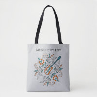 Boho Rock’n’Roll Gitarre mit Blume
