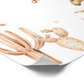 Boho Rodeo Parteitag Milestone signieren Poster (Ecke)