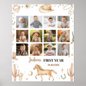 Boho Rodeo Parteitag Milestone signieren Poster (Vorne)