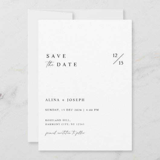 Boho Romantic Foto Collage Wedding speichern das D Einladung (Rückseite)