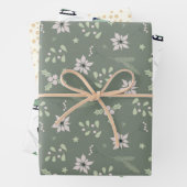 Boho Romantic Rustic Merry Christmas Geschenkpapier Set (Beispiel)
