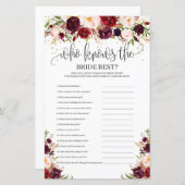 Boho Romantiker, der das beste Spiel der Braut ken (Vorne/Hinten)