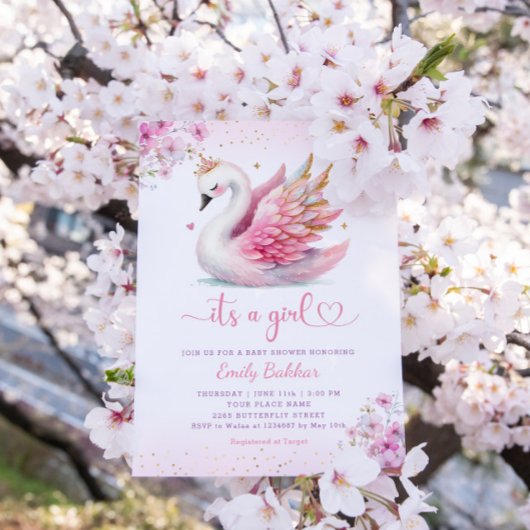 Boho rosa Aquarell Blüte seine Mädchen-Dusche Einladung