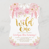 Boho rosa BlumenDreamcatcher wilder Geburtstag