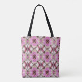 Boho Rosa Blumenmuster Tasche (Rückseite)