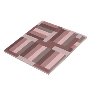 Boho-Rosa-Braun-Pink Geometrisch Fliese