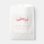 Boho rosa Bugband Punkt Mädchen Dusche Geschenktütchen (Vorderseite)