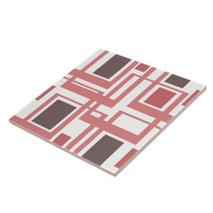 Boho-Rosa geometrische quadratische Keramikfliese
