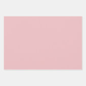 Boho-Rosa-Schleifen-Muster auf Puder-Rosa Geschenkpapier Set (Vorderseite 3)