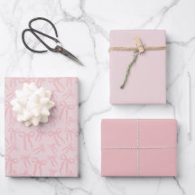 Boho-Rosa-Schleifen-Muster auf Puder-Rosa