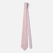 Boho-Rosa-Schleifen-Muster auf Puder-Rosa Krawatte (Vorderseite)
