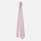 Boho-Rosa-Schleifen-Muster auf Puder-Rosa Krawatte (Rückseite)