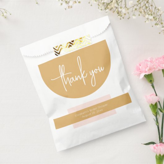 Boho-Rosa & Senf Danke Geschenktütchen (Versiegelt)