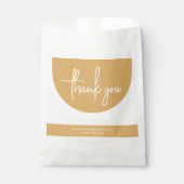 Boho-Rosa & Senf Danke Geschenktütchen (Vorderseite)