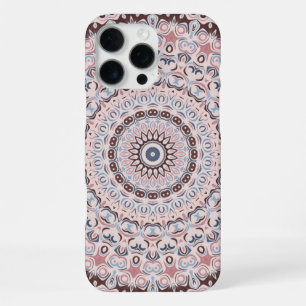 Boho Rosa und Blau Mandala-Muster iPhone 16 Pro Max Hülle