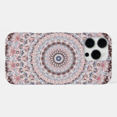 Boho Rosa und Blau Mandala-Muster iPhone Hülle (Rückseite (Horizontal))