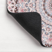 Boho Rosa und Blau Mandala-Muster Mousepad (Ecke)