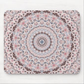 Boho Rosa und Blau Mandala-Muster Mousepad (Vorne)