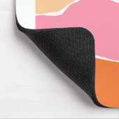 Boho rosa und orange Sonnenuntergang Mousepad (Ecke)