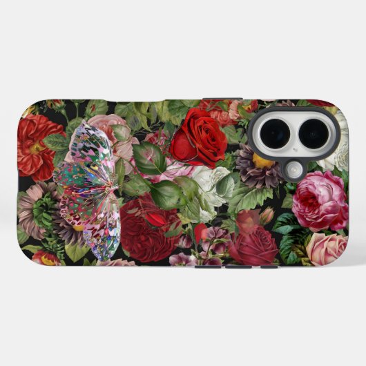 Boho Rose 2 Case-Mate iPhone Hülle (Rückseite (Horizontal))