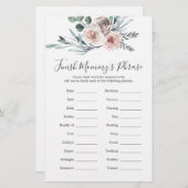 Boho Rose Baby Shower beenden Mommy's Phrase (Vorne/Hinten)