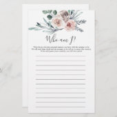 Boho Rose Babydusche, die ich spiele (Vorne/Hinten)