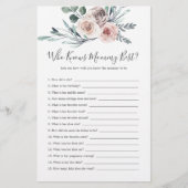 Boho Rose Babydusche, die Mama am besten kennt (Vorderseite)